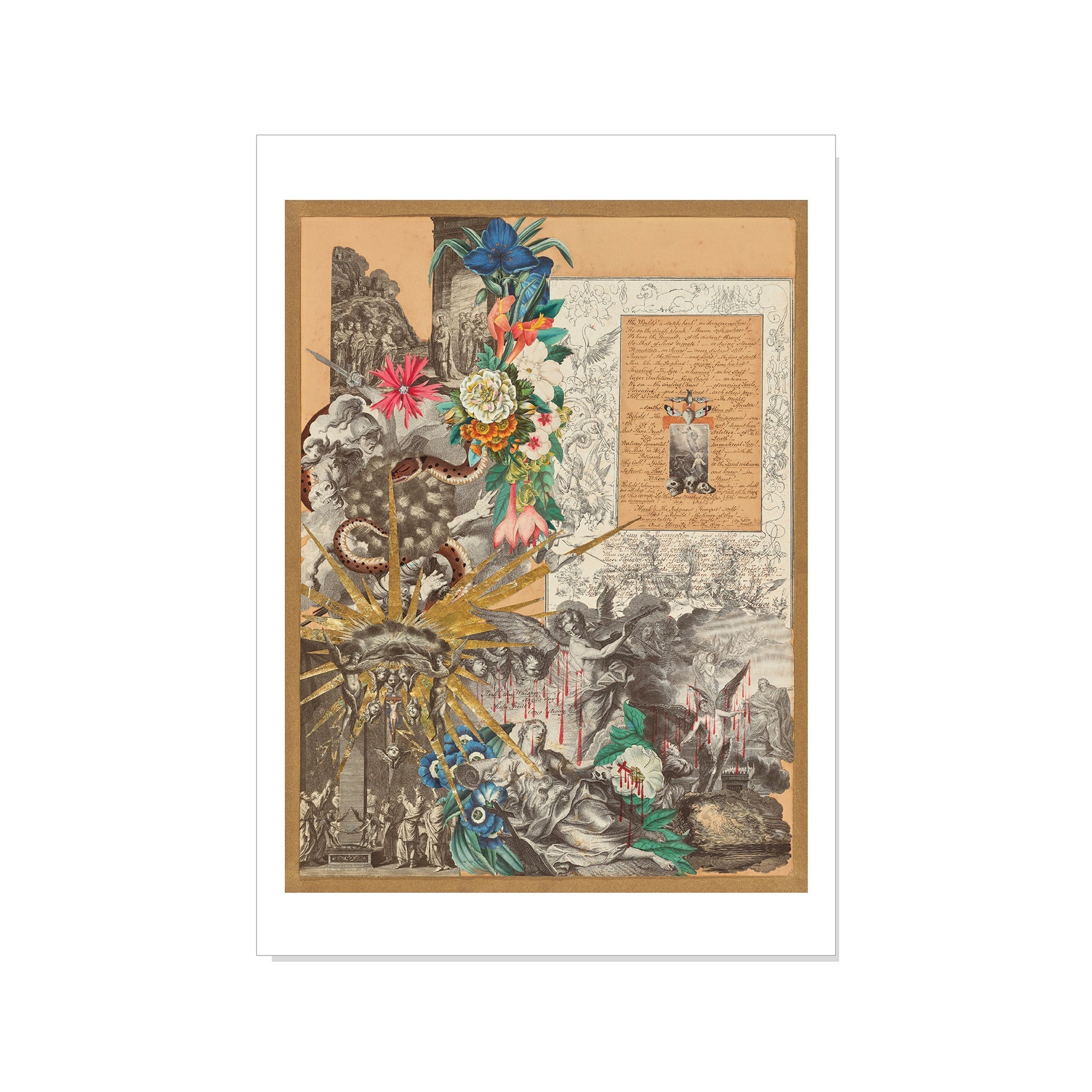 Garland - Collage - Postcard STATIONERY La Vie Bien Garland - Collage - Postcard