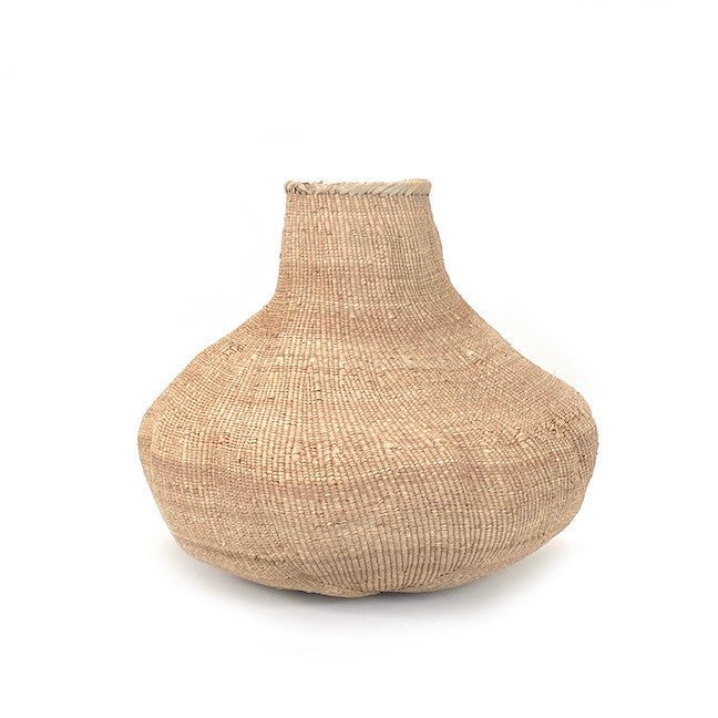 Garlic Tonga Sculptural Basket - XL La Vie Bien Garlic Tonga Sculptural Basket - XL