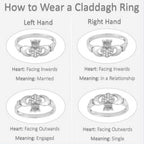Garnet Claddagh Ring Ring La Vie Bien Garnet Claddagh Ring