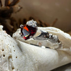 Garnet Claddagh Ring Ring La Vie Bien Garnet Claddagh Ring