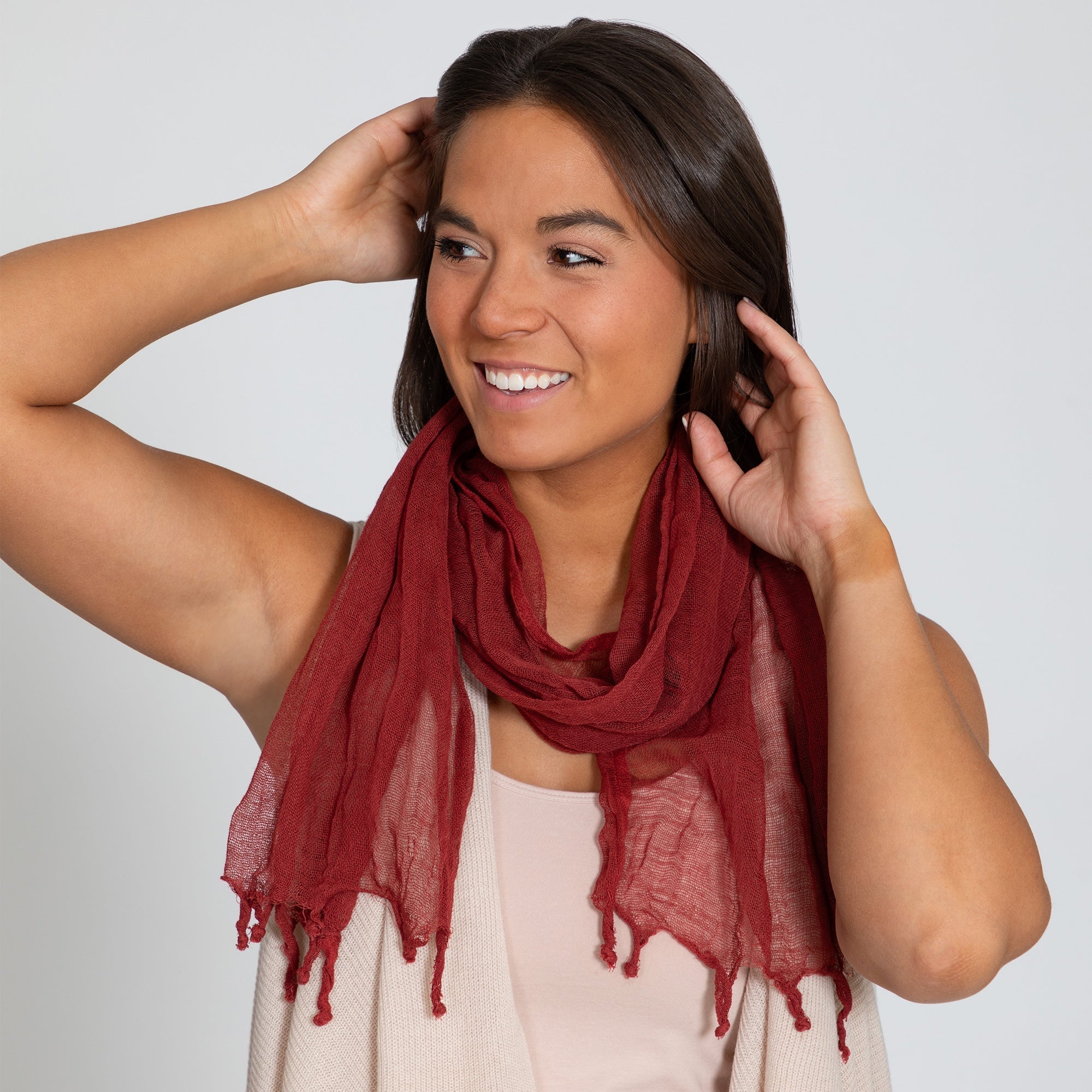 Gauzy Guatemalan Scarf Scarves & Bandanas La Vie Bien Gauzy Guatemalan Scarf