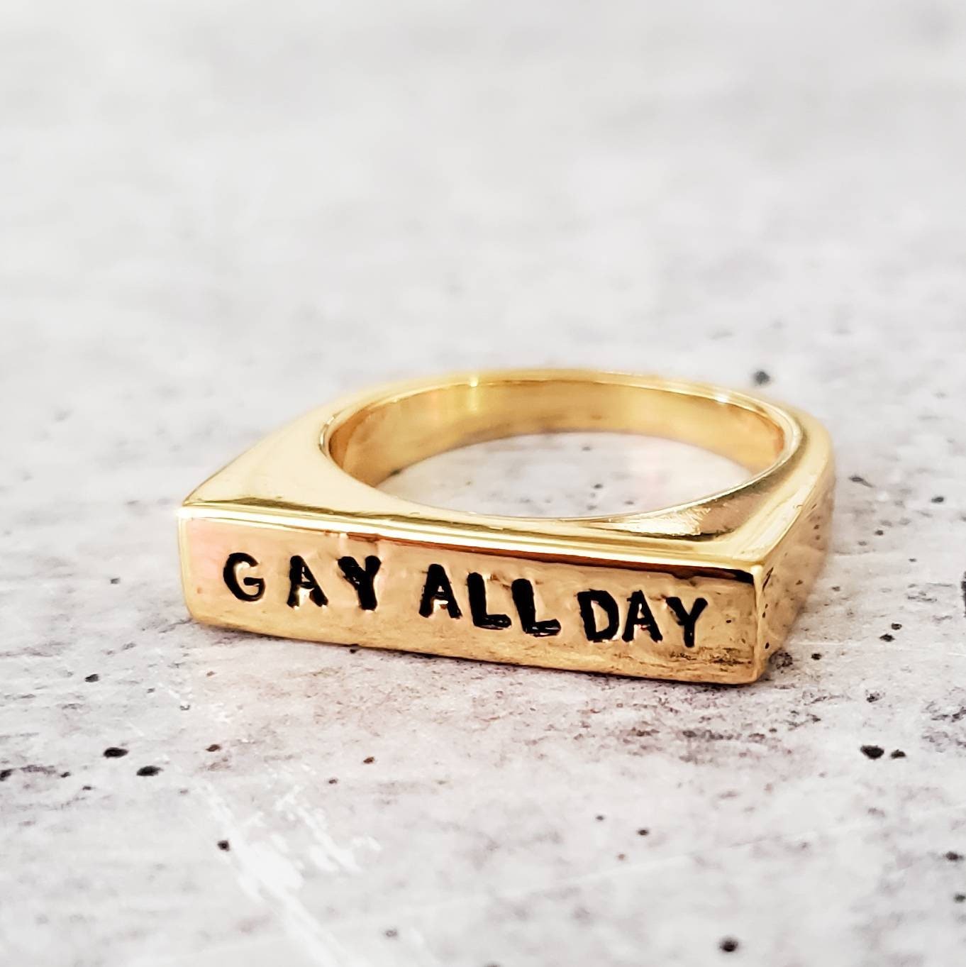 Gay All Day & Le Dollar Bean Ring Finger Rings La Vie Bien Gay All Day & Le Dollar Bean Ring