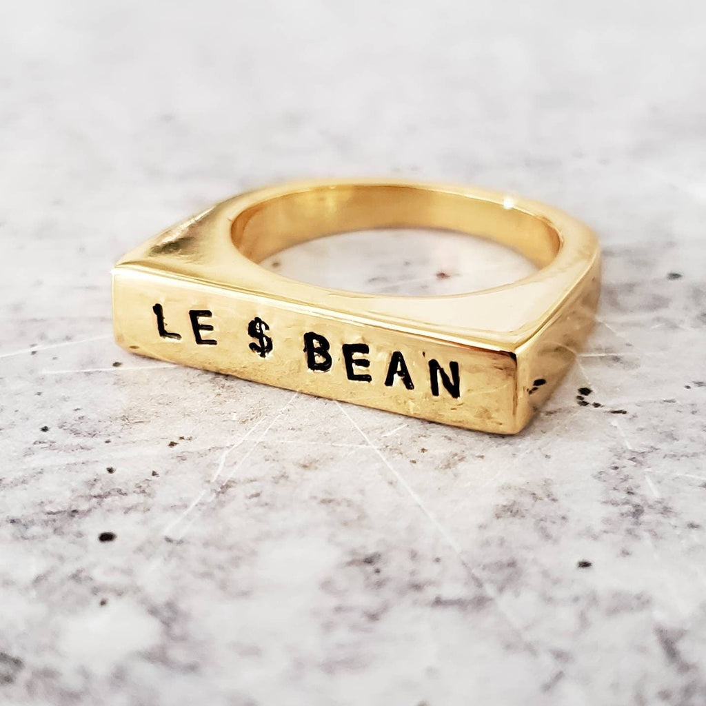 Gay All Day & Le Dollar Bean Ring Finger Rings La Vie Bien Gay All Day & Le Dollar Bean Ring