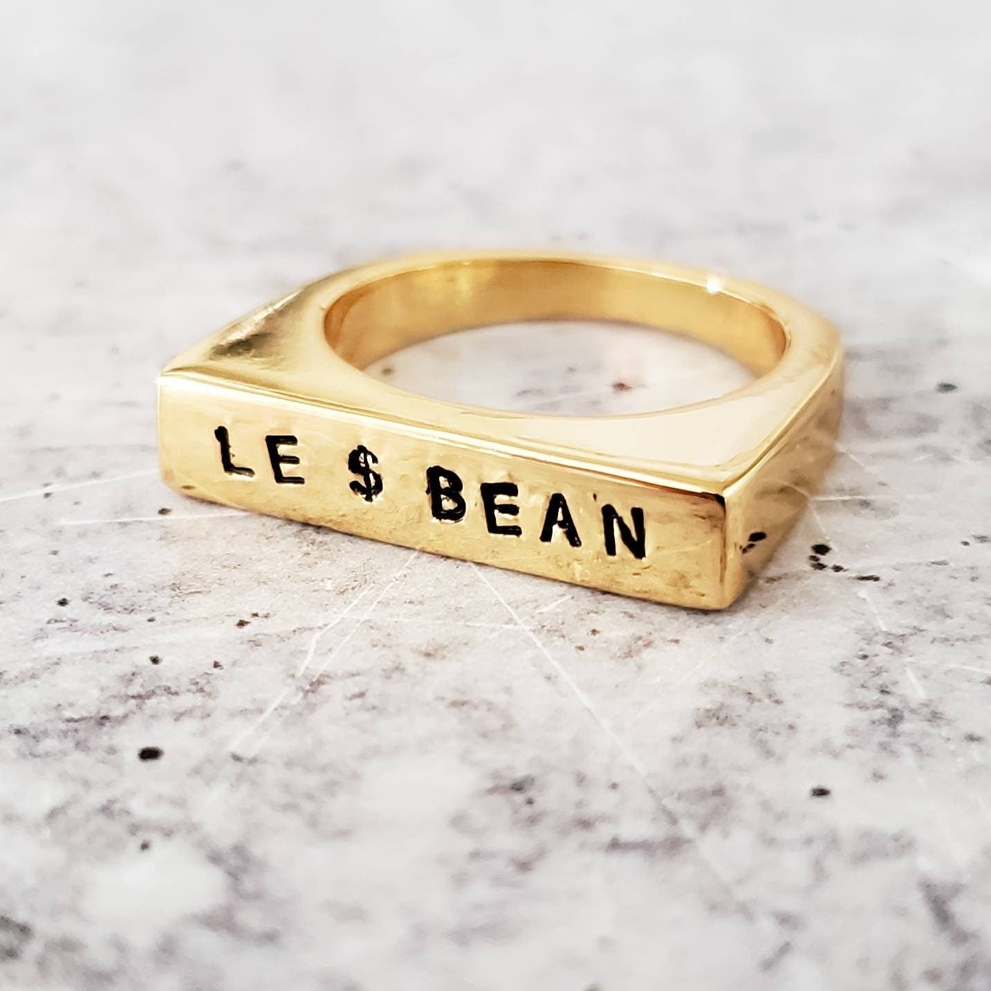Gay All Day & Le Dollar Bean Ring Finger Rings La Vie Bien Gay All Day & Le Dollar Bean Ring