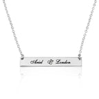 Gay Bar Necklace With Engraved Names La Vie Bien Gay Bar Necklace With Engraved Names