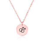 Gay Pride Disk Necklace La Vie Bien Gay Pride Disk Necklace