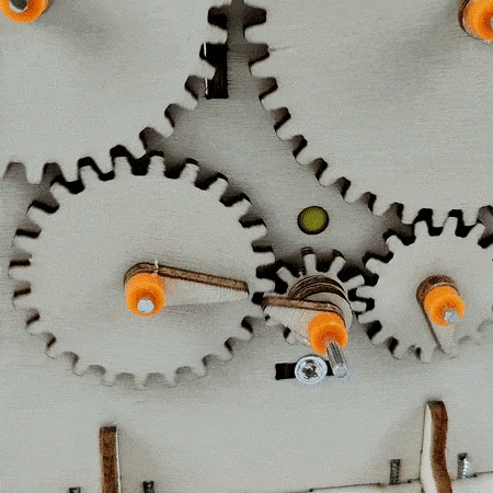 Gear Train DIY Kit, Educational STEM Toy by Kitsville