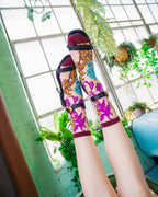 Gem Garden Sheer Crew Sock by Sock Candy