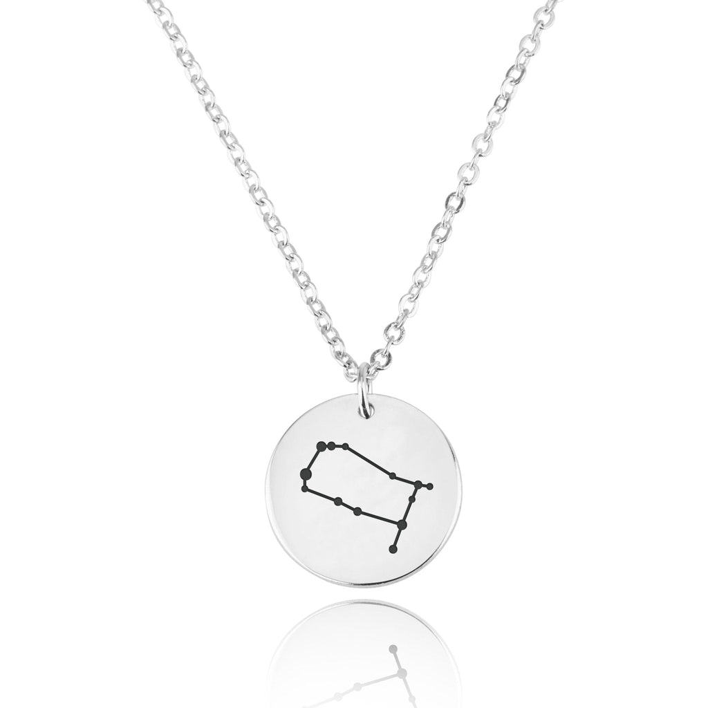 Gemini Celestial Constellation Disk Necklace La Vie Bien Gemini Celestial Constellation Disk Necklace