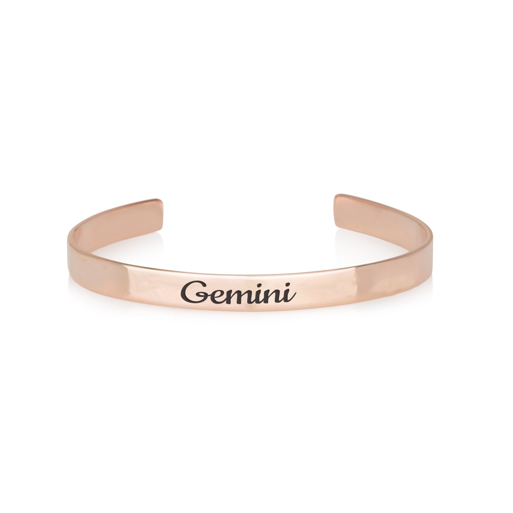 Gemini Engraved Cuff Bracelet La Vie Bien Gemini Engraved Cuff Bracelet