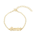 Gemini Script Bracelet La Vie Bien Gemini Script Bracelet