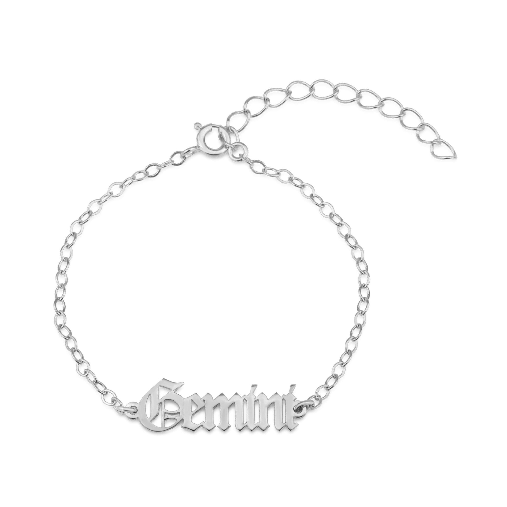 Gemini Script Bracelet La Vie Bien Gemini Script Bracelet
