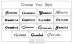 Gemini Zodiac Engraved Cuff Bracelet La Vie Bien Gemini Zodiac Engraved Cuff Bracelet