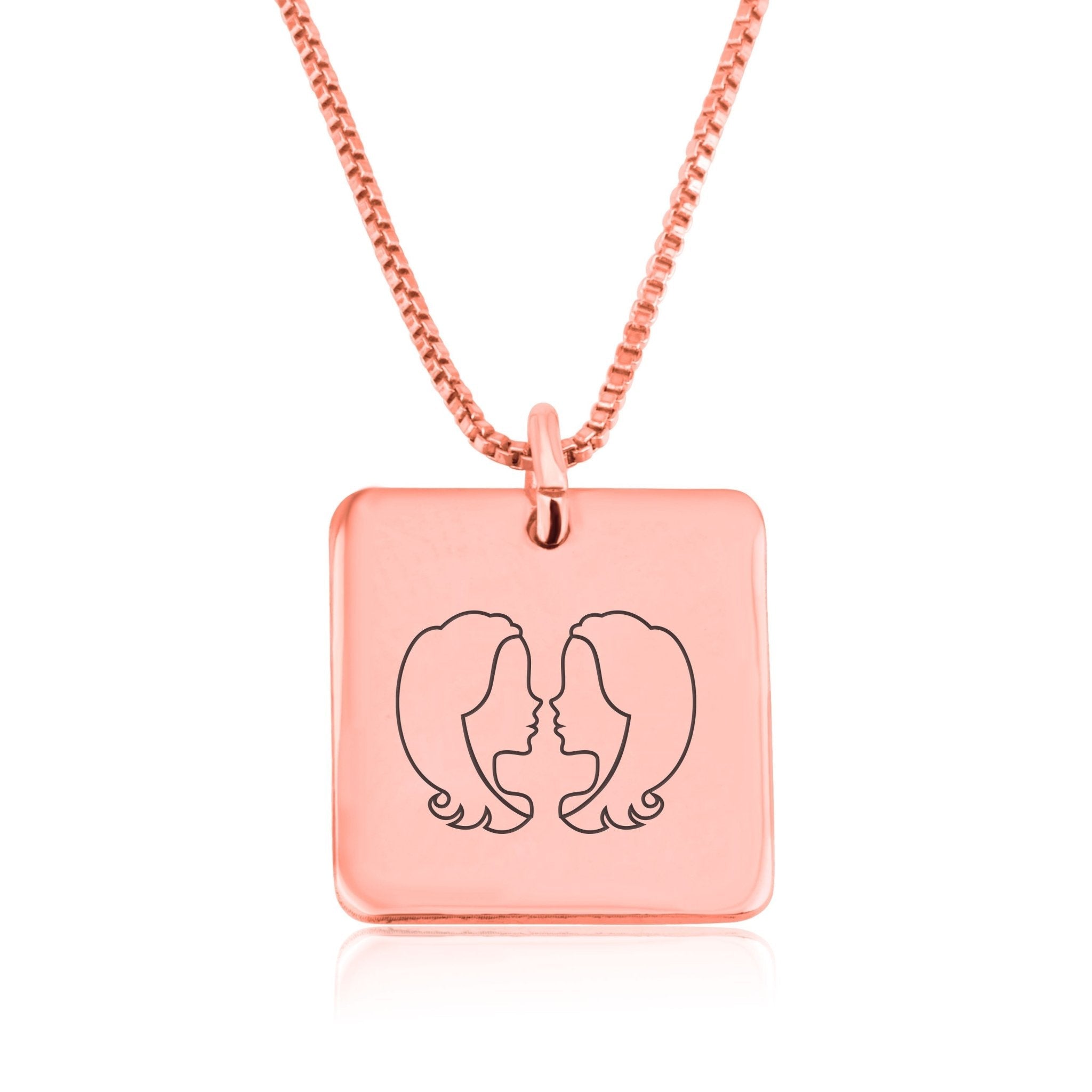 Gemini Zodiac Necklace La Vie Bien Gemini Zodiac Necklace