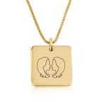 Gemini Zodiac Necklace La Vie Bien Gemini Zodiac Necklace