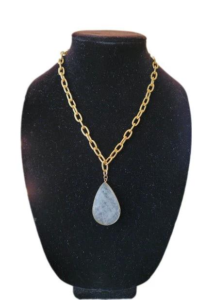 Gemstone Gold Chain Necklace