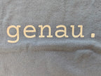 Genau German Minimalist typewriter cotton Tee T-Shirt La Vie Bien Genau German Minimalist typewriter cotton Tee