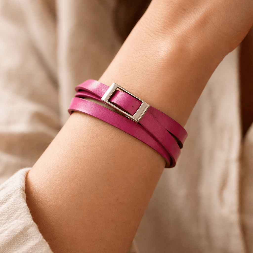 Genuine Leather Wrap Bracelet – Handmade in Thailand Jewelry La Vie Bien Genuine Leather Wrap Bracelet – Handmade in Thailand