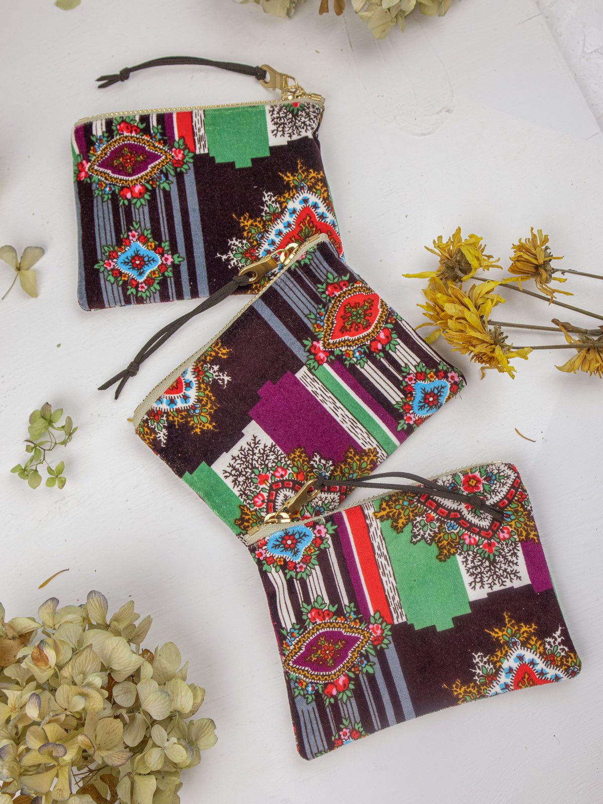 Geo Paisley Mini Pouch