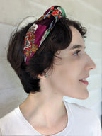 Geo Paisley Velvet Headband Headbands La Vie Bien Geo Paisley Velvet Headband
