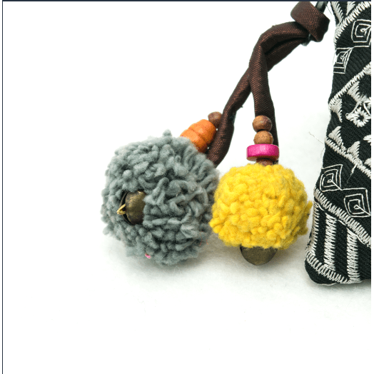 Geometric Boho Coin Purse with Lobster Clasp - Thailand Bags La Vie Bien Geometric Boho Coin Purse with Lobster Clasp - Thailand