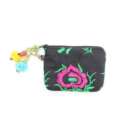 Geometric Boho Coin Purse with Lobster Clasp - Thailand Bags La Vie Bien Geometric Boho Coin Purse with Lobster Clasp - Thailand