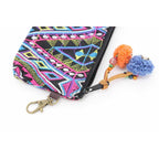 Geometric Boho Coin Purse with Lobster Clasp - Thailand Bags La Vie Bien Geometric Boho Coin Purse with Lobster Clasp - Thailand