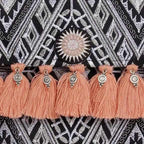 Geometric Clutch Bag With Tassels - Thailand Bags La Vie Bien Geometric Clutch Bag With Tassels - Thailand