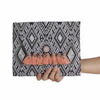 Geometric Clutch Bag With Tassels - Thailand Bags La Vie Bien Geometric Clutch Bag With Tassels - Thailand