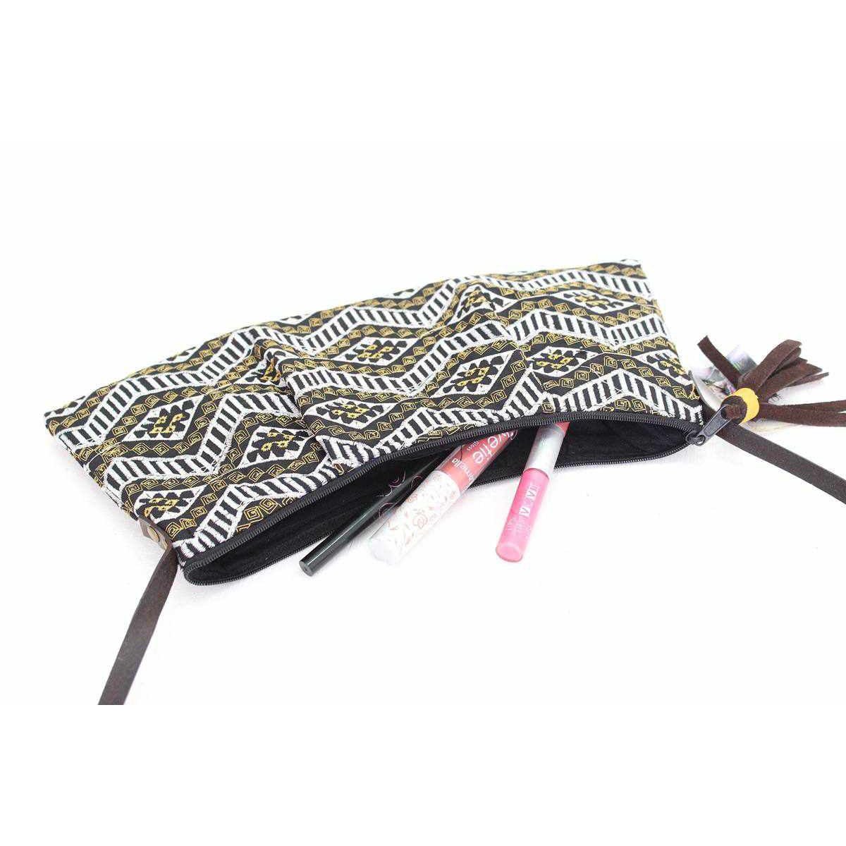 Geometric Crossbody Embroidered Bag - Thailand Bags La Vie Bien Geometric Crossbody Embroidered Bag - Thailand