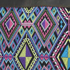 Geometric Handle Embroidered Leather Bag - Thailand Bags La Vie Bien Geometric Handle Embroidered Leather Bag - Thailand