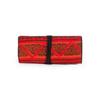 Geometric Hmong Foldover Yarn Piped Wallet - Thailand Bags La Vie Bien Geometric Hmong Foldover Yarn Piped Wallet - Thailand