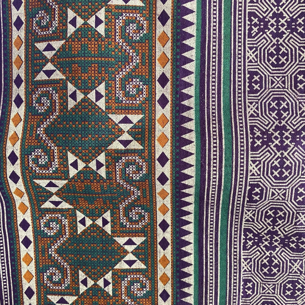 Geometric Hmong Yoga Bag - Thailand Bags La Vie Bien Geometric Hmong Yoga Bag - Thailand