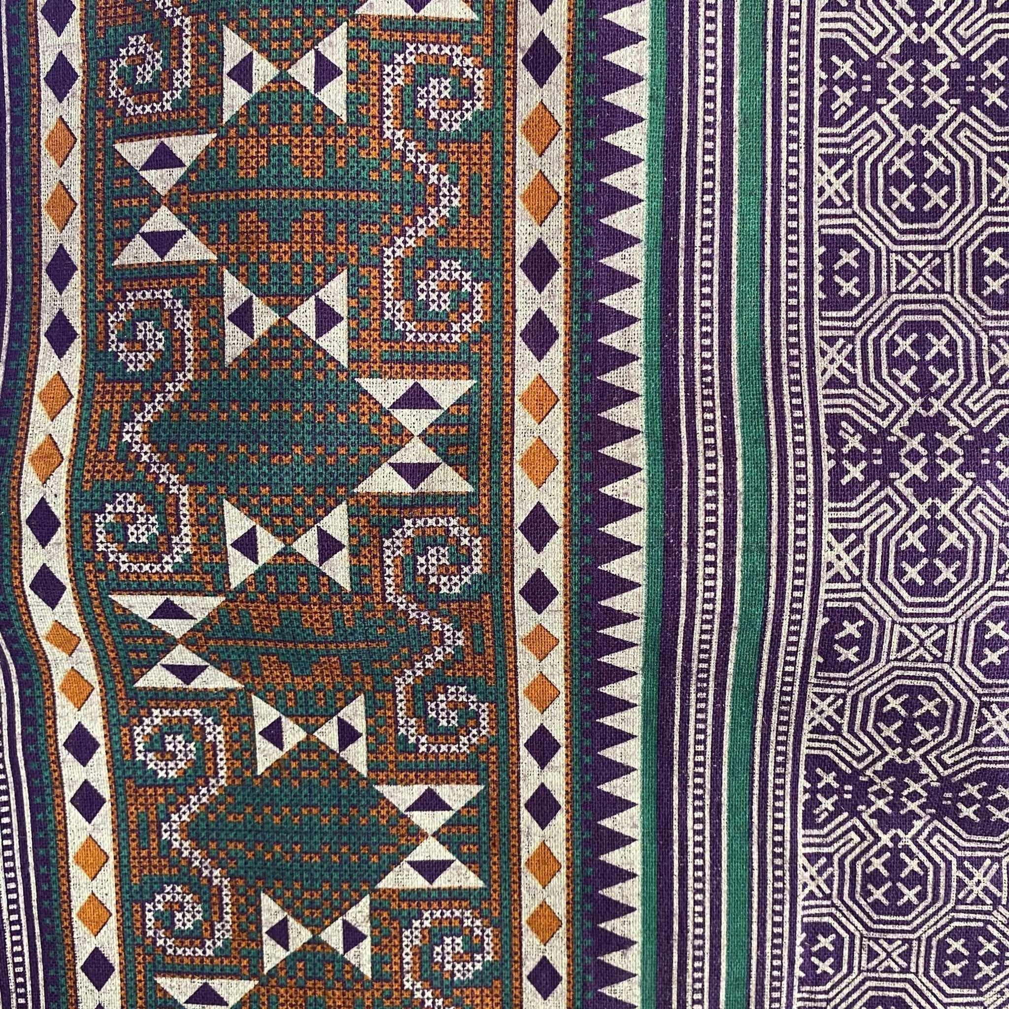 Geometric Hmong Yoga Bag - Thailand Bags La Vie Bien Geometric Hmong Yoga Bag - Thailand