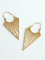 Geometric Triangle Hoops by Fair Anita