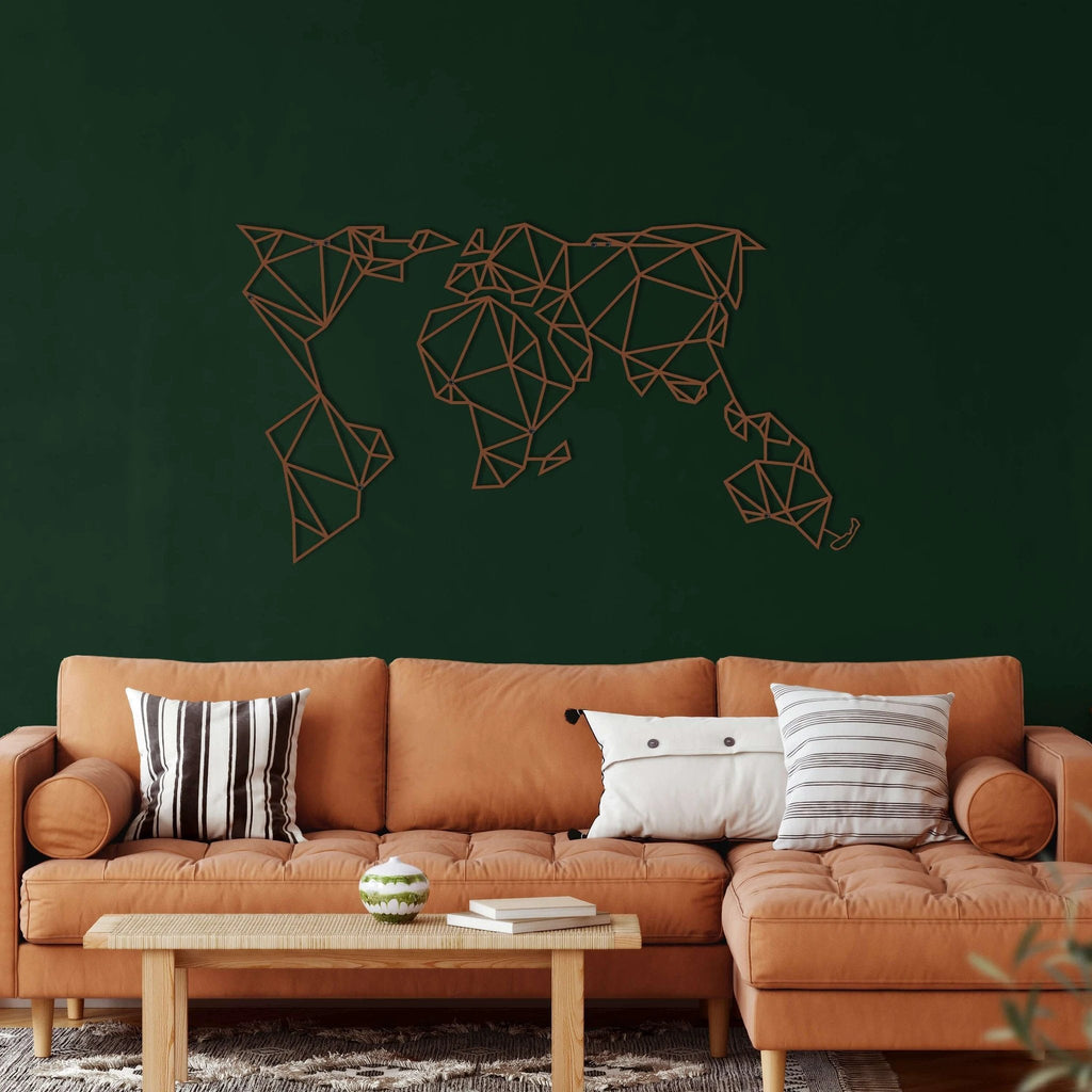 Geometric World Map by Dekadron
