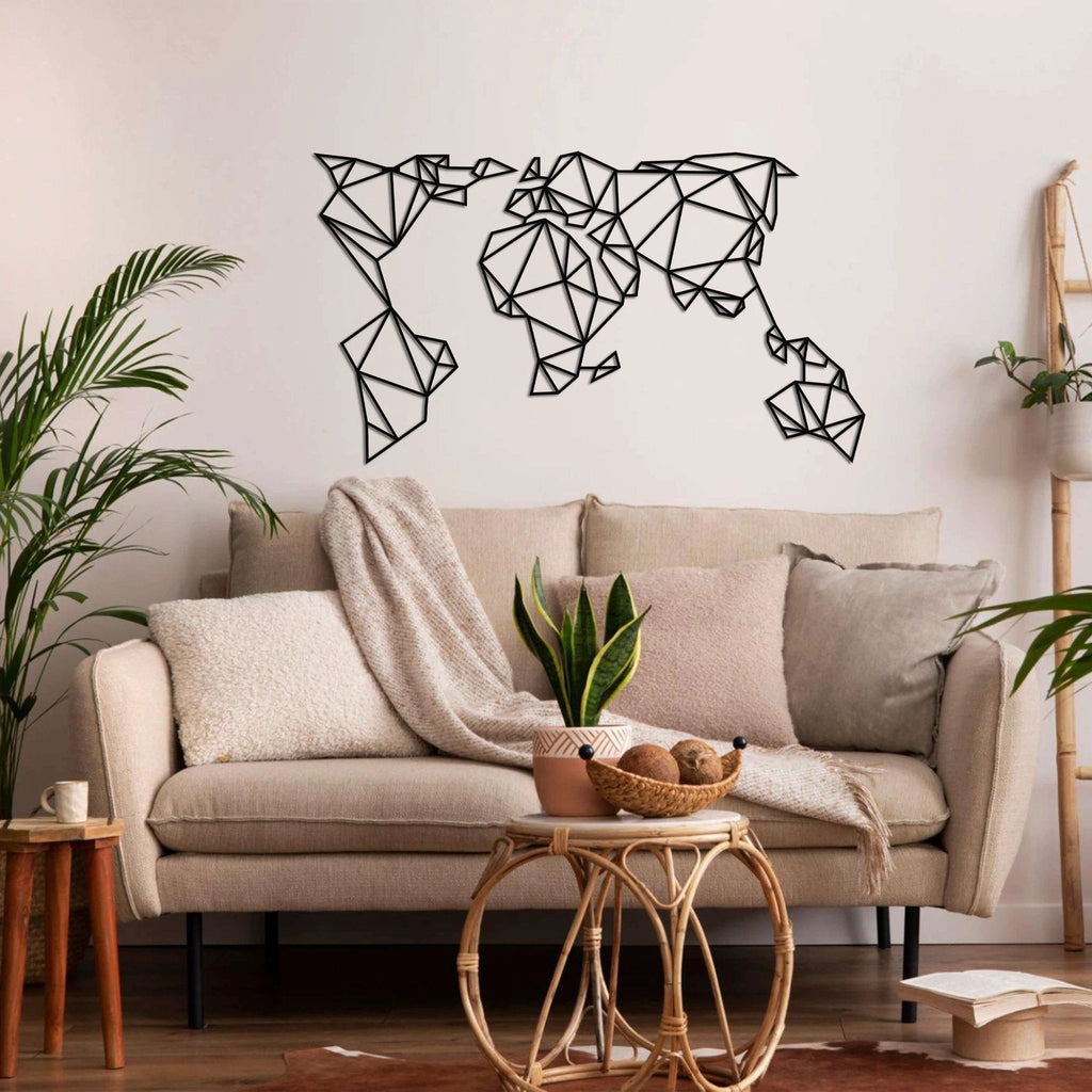 Geometric World Map by Dekadron