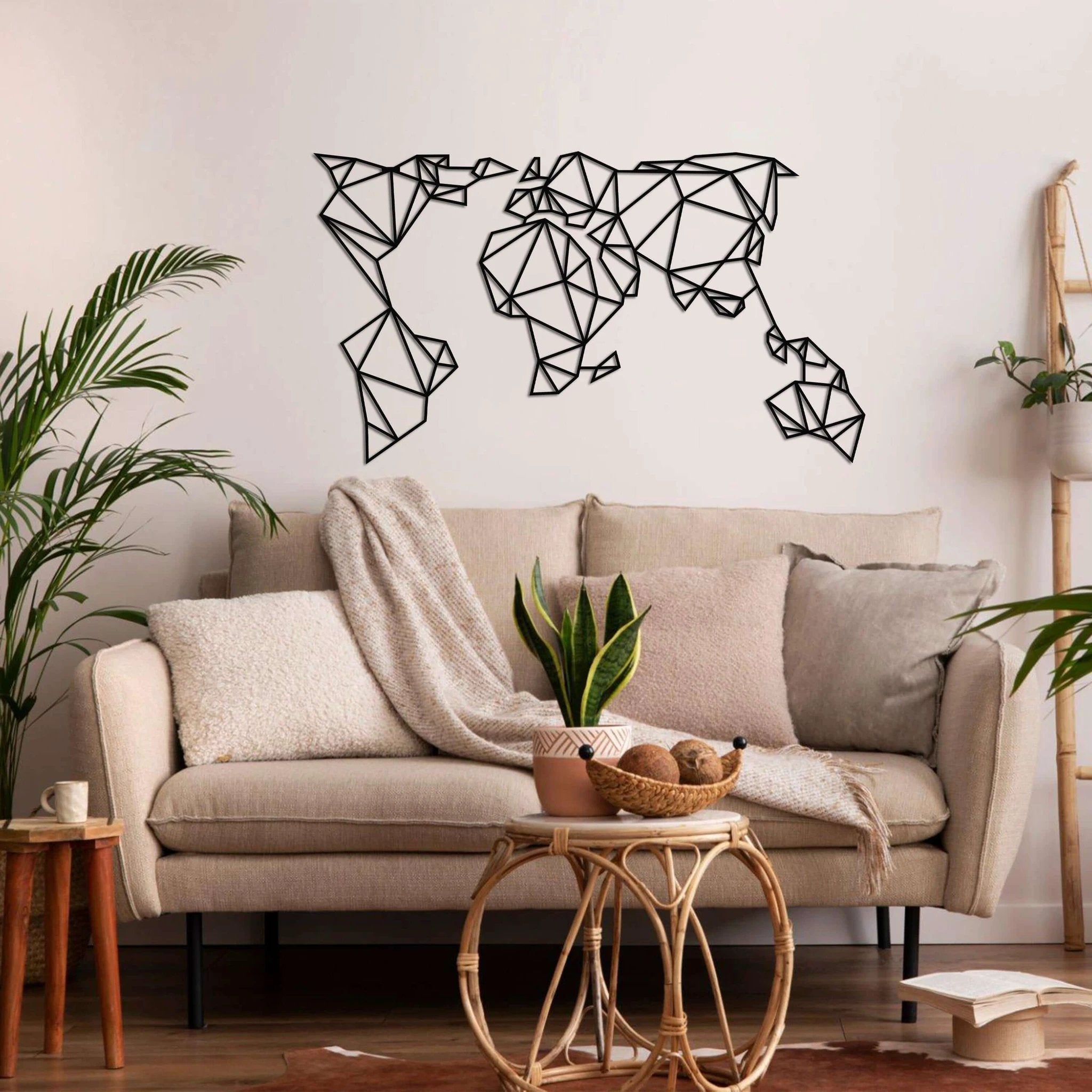 Geometric World Map by Dekadron