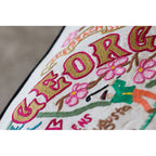 Georgia Hand - Embroidered Pillow Pillows La Vie Bien Georgia Hand - Embroidered Pillow