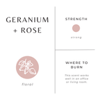 Geranium + Rose Travel Tin Candles La Vie Bien Geranium + Rose