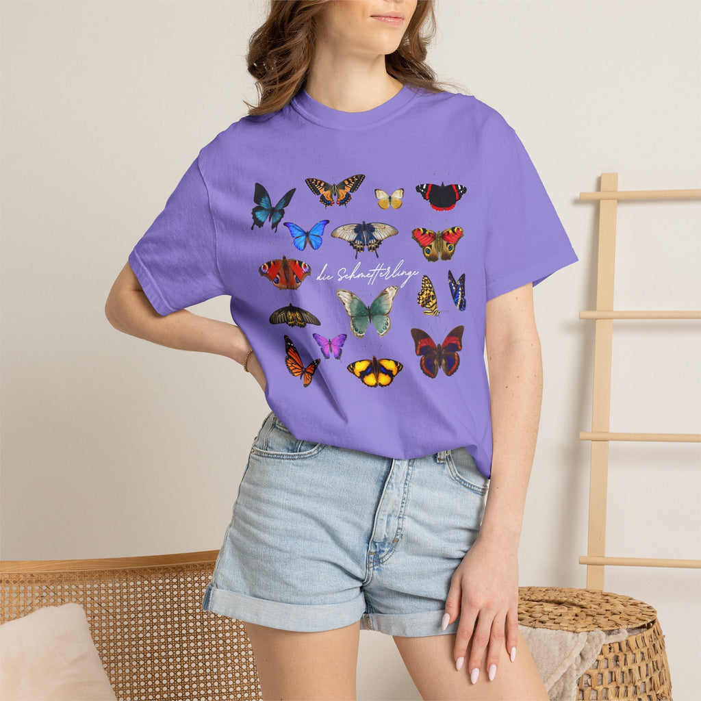 German 'die Schmetterlinge' Butterflies T-Shirt, Comfort Colors, gift for German speaker T-Shirt La Vie Bien German 'die Schmetterlinge' Butterflies T-Shirt, Comfort Colors, gift for German speaker