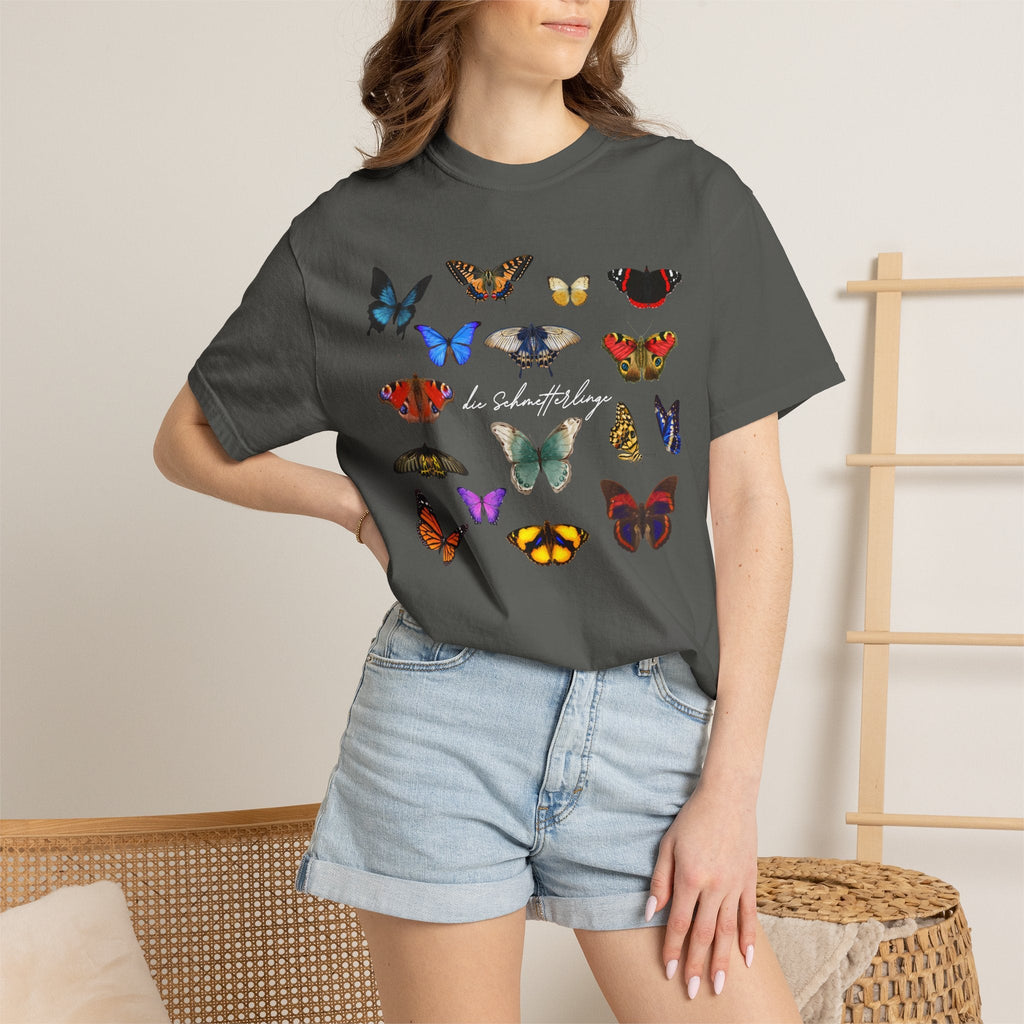 German 'die Schmetterlinge' Butterflies T-Shirt, Comfort Colors, gift for German speaker T-Shirt La Vie Bien German 'die Schmetterlinge' Butterflies T-Shirt, Comfort Colors, gift for German speaker