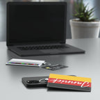 German Flag Personalized Card Holder, Custom Name Saffiano Leather Wallet Accessories La Vie Bien German Flag Personalized Card Holder, Custom Name Saffiano Leather Wallet