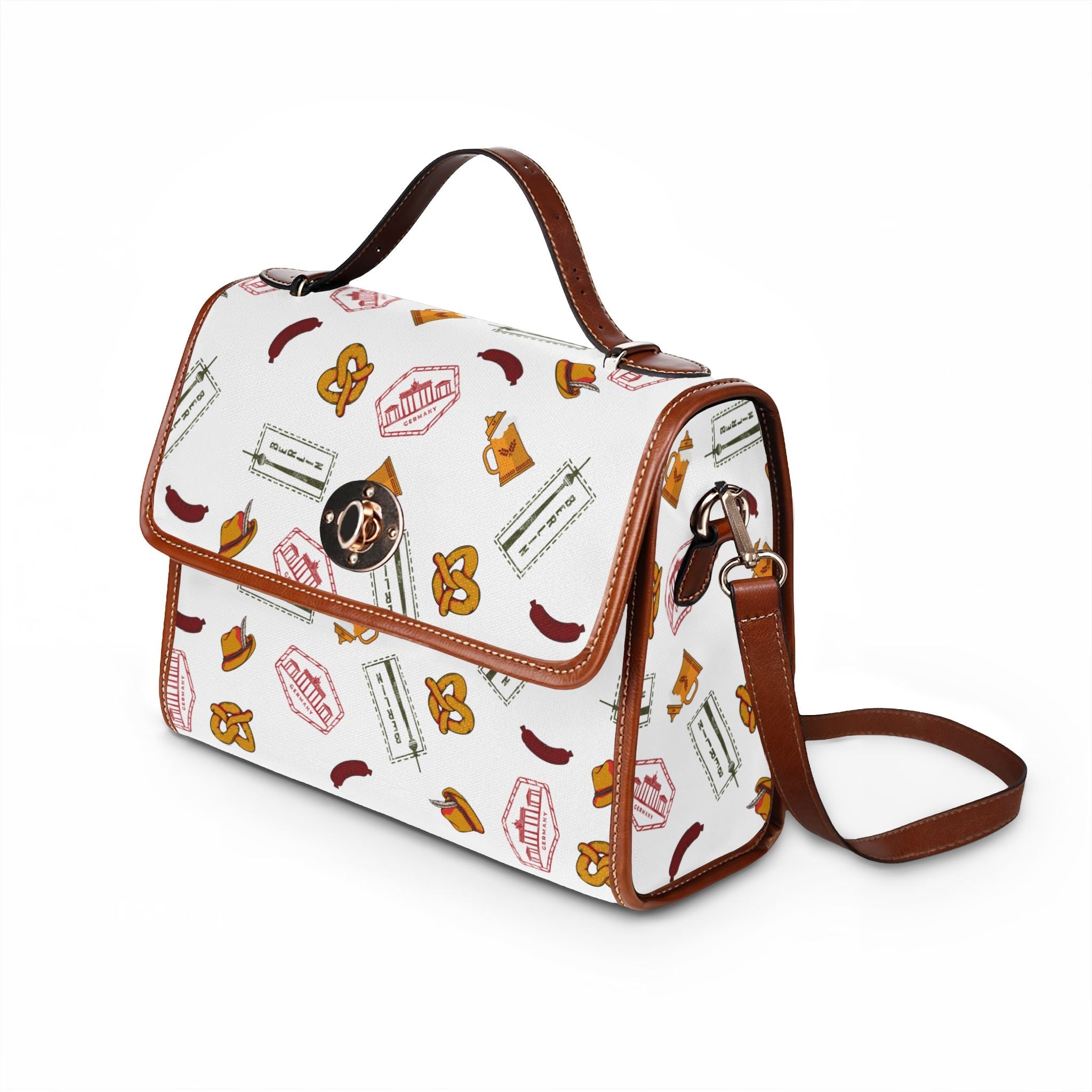 German goodies Berlin Icons Waterproof Canvas Bag, Travel Market Tote Bags La Vie Bien German goodies Berlin Icons Waterproof Canvas Bag, Travel Market Tote