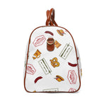 German goodies Waterproof Travel Bag, Oktoberfest Pretzel and Sausage Pattern Weekender Bags La Vie Bien German goodies Waterproof Travel Bag, Oktoberfest Pretzel and Sausage Pattern Weekender