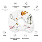 German themed Recycled Scrunchie - pretzels, Fernsehturm, beer steins, hats and Berlin stamp pattern La Vie Bien German themed Recycled Scrunchie - pretzels, Fernsehturm, beer steins, hats and Berlin stamp pattern
