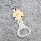 Get Lucky Personalized St. Patrick's Day Beer Bottle Opener Keychain For Him La Vie Bien Get Lucky Personalized St. Patrick's Day Beer Bottle Opener Keychain