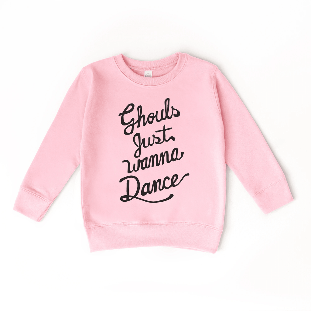 Ghouls Just Wanna Dance toddler and youth sweatshirt, Halloween collection by Benny and Ray Apparel