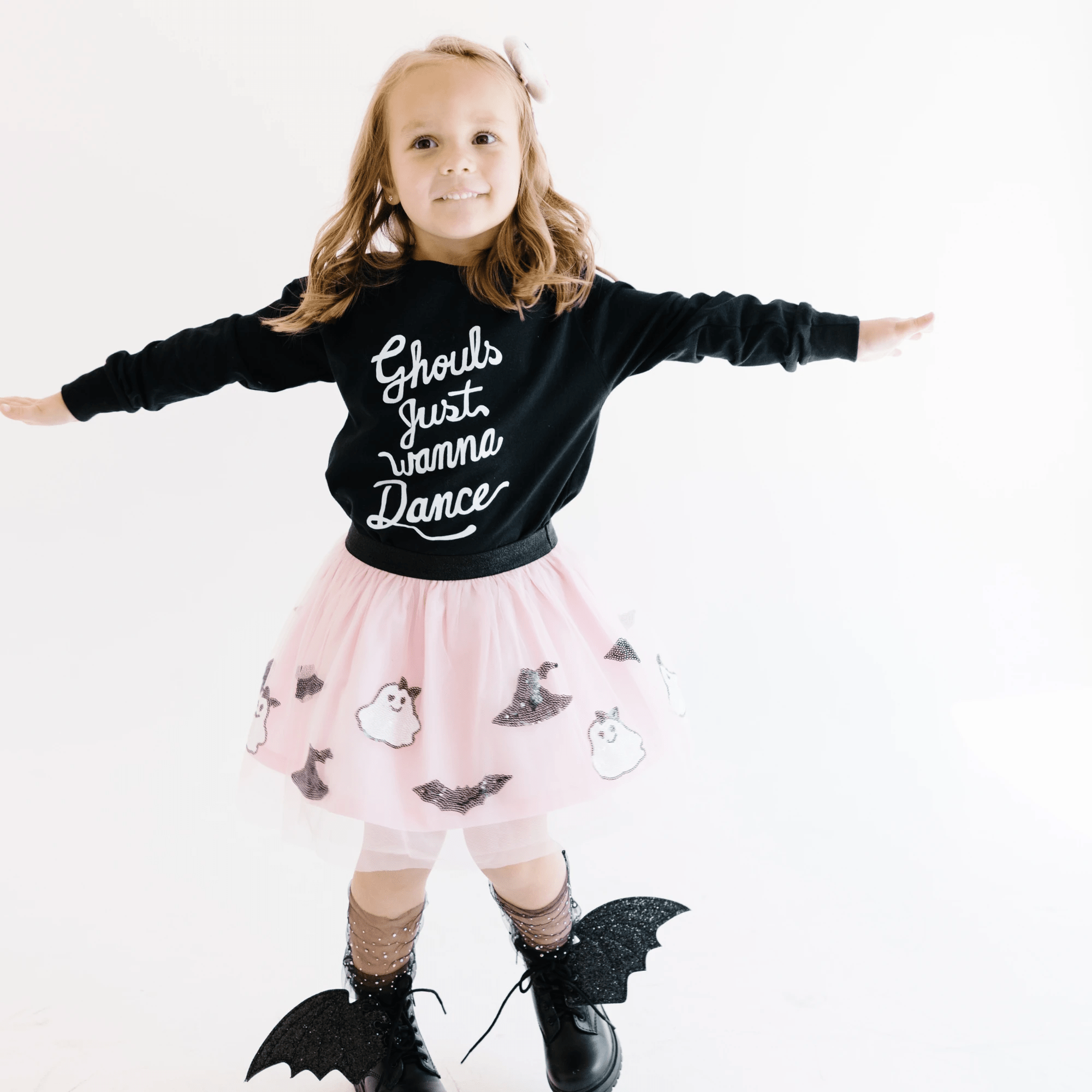 Ghouls Just Wanna Dance toddler and youth sweatshirt, Halloween collection by Benny and Ray Apparel