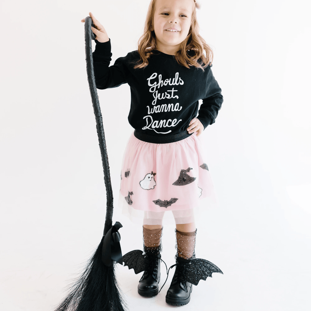 Ghouls Just Wanna Dance toddler and youth sweatshirt, Halloween collection by Benny and Ray Apparel